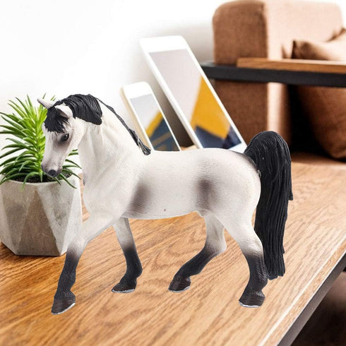 White Horse Model, Simulation Horse Figurines, Miniature Animal Statue for Play
