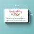 Giftideaworkshop Pink Flowers Books for Baby Shower Request Cards (50 Pack), Baby Shower Invitation Inserts
