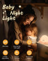 Lustrinex Dimmable Cute Octopus Rechargeable Silicone Night Light for Kids, Touch Control Nightlight with Timer