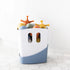 Ubbi Freestanding Bath Toy Organizer with Removable Drying Rack Bin for Toddlers, Cloudy Blue