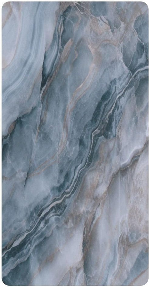 Bseiialft Marbled Gray Blue Crib Sheets for Boys Girls Soft and Breathable Cotton