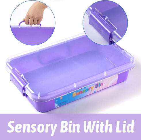 Set, Playset Pet Track Pet Sensory Bin for Kids, All-in-One Animal Sensory Sand Kit with Dog & Tools