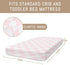 Selgkds 52''x28'' Pink and White Checkered Baby Crib Sheets for Girls Gingham Plaid Checkerboard Soft Snug Fitted Crib