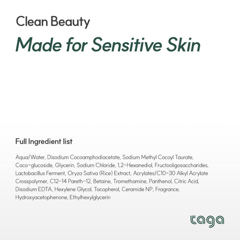 300 ml TAGA ATO Baby Bath & Shampoo Mild Tear-Free Cleanser for Newborn & Sensitive Baby Skin - Ceramide & Vitamin Rich