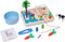 Adena Montessori Farm Animals Toys: Fishing Game Playset with Fence, Animals, Trees, and More for Toddlers