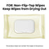 1 2 Reusable Wipes Lid for Non Flip Top Baby Wipes Refill, Reusable for Over Year, Pcs