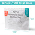8 Count(160 NCVI Microwave Steam Sterilizer Bag for Baby Bottles Uses), Large Reusable Travel Sterilization Pouches
