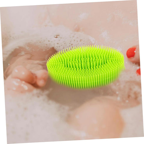 VICASKY Silicone Bath Brush and Hair Comb for Newborns Soft Bristles for Gentle Cleaning and Cradle Cap Removal