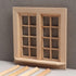 Wooden Window for Dollhouse, Miniature Window Frame, 1:12 Dollhouse Wooden Doors for Craft Decoration