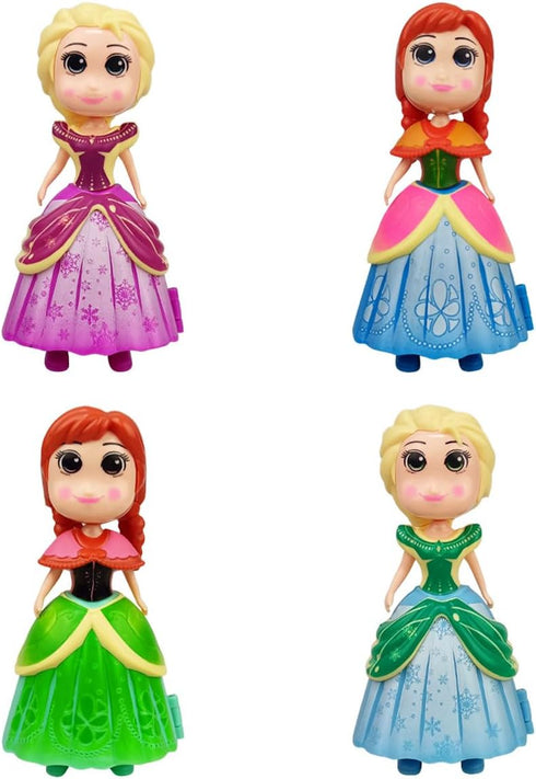 Pinkiwine 4 Pack Prefilled Easter Eggs with Princess Deformation Eggs Toys Inside for Kids Boys Girls Easter Basket