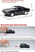 Tianmei 1:32 Scale Supercar Alloy Die-Cast Car Model Collection, Camaro 1969 - Black, Kids Play Vehicle