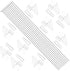 WMYCONGCONG 10 PCS Steel Pushrod Parts 1.2x260mm + 10 PCS Nylon Micro Control Horns 20x11mm for RC Airplane