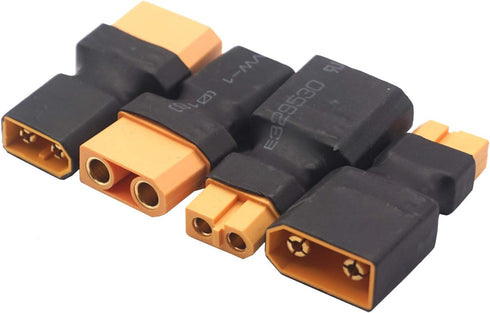 2Pairs ShareGoo RC XT90 to XT60 Plug Male Female Adapter Connector Compatible with RC FPV Drone Car Lipo NiMH Battery Charger