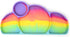 Silicone Baby & Toddler Plate, Baby Led Weaning Supplies, Easy-Reach Design for Self-Feeding (Rainbow Swirl)