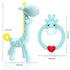 SHARE&CARE BPA Free Silicone Giraffe Baby Teether Toy with Storage Case for Infant Pain Relief