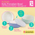 Elk and Friends Kids Porcelain Bowls with Silicone Sleeve + Silicone Lid | Kids/Toddler/Baby Feeding | Microwave