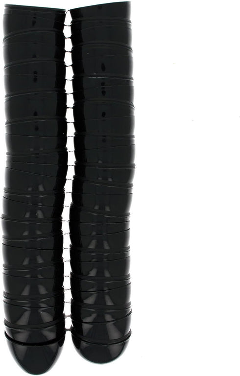 Set 24 2.25 Inches of Glossy Black Plastic Easter Eggs