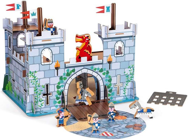 Janod Story Box - Fortified Castle Play Set - 9 Pieces -