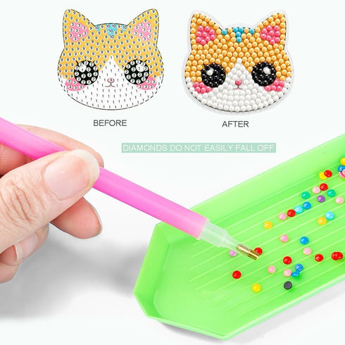 SINHOWANG 4-8 8-12 6pcs Diamond Art Kits for Kids Years Old, Arts and Crafts for Kids Ages Girls Boys Art Supplies