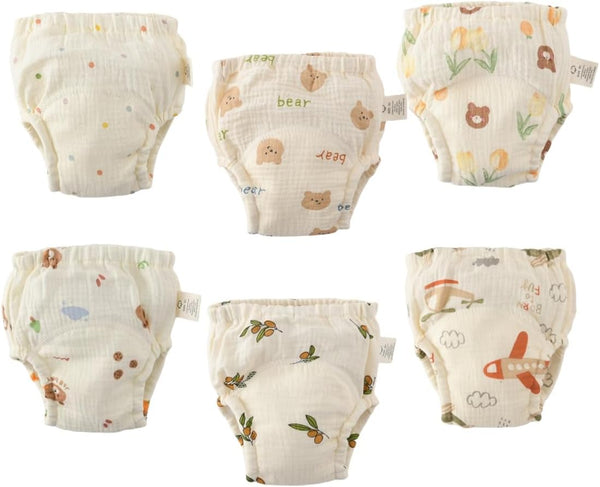 GZMM Baby Training Underpants,Soft Cotton Absorbent Potty Training Underwear For Baby Boys