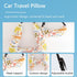 SIQITECHNO Car Travel Pillow for Kids Adults - Soft Neck Pillow for Long Journey & Road Trip, Washable