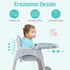 4 1 6-36 BABY JOY Baby High Chair, in Convertible High Chair with Adjustable Legs, Double Removable Tray, Safety