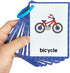 Lachilly English Words Learning Flashcards, 10 Cards with 18 High Frequency Words for Kindergarten Teaching Materials