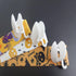 Halloween Pacifier Clips 6 Pack Binkie Paci Holder Clips for Boys and Girls Fits Most Pacifiers & Toys (Bone, Skull,