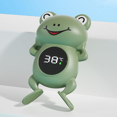 Generic 4.9x2.7in Baby Bath Thermometers - Cute Cartoon Frog, Waterproof Design, Portable Type C Digital Meter | Safe