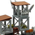 ZHX Set 8 10 12 14 Military Base Building Brick for Army Minifigure War Accessories, Defence Base Guard Tower Guns