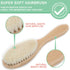 Baby Hair Brush and Comb Set, 4 Piece Wooden Soft Bristle Set for Newborn Girl, Boy, Toddler