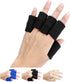 BodyMoves 10 Finger Brace Splint Sleeve - Thumb Support Protector Cushion, Elastic Breathable Stabilizers