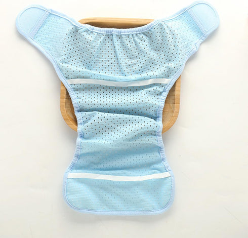 Summer Outanaya Breathable Ice Silk Diaper Cover, Cool Stretchable Cloth Diaper with High Elasticity, Lightweight Mesh
