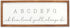 Open Road Brands ABC Nursery Wall Art - Large Modern Alphabet Nursery
