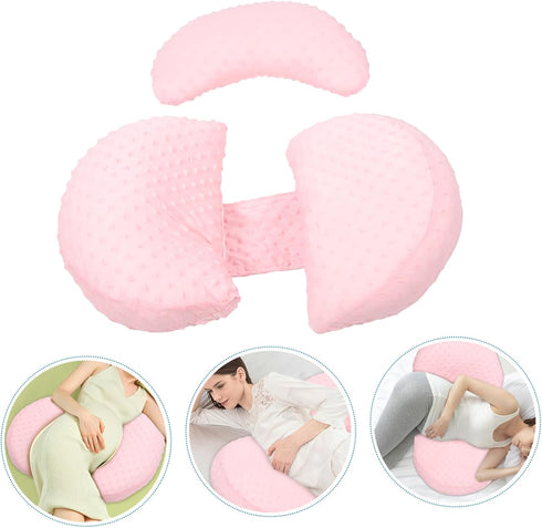 Unomor Maternity Pillow for Pregnant Women Cooling Side Sleeping Support with Ergonomic Design Breathable for Waist