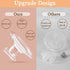 LKHUYA 240ml Wearable Breast Pump Cup, Hands Free Breast Milk Collector Cup, Double Sided All in One Silicone PP Milk