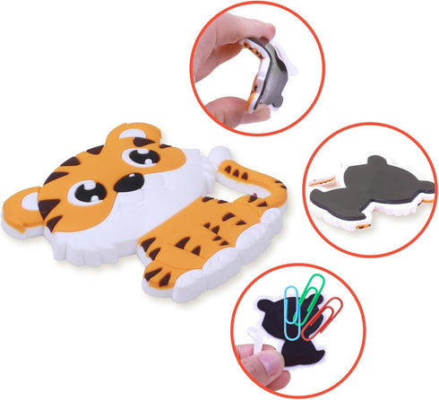 Fridge Magnets for Kids - 16 Cute Cartoon Farm Animal Magnets - Safe Toddler Refrigerator Magnets for Ages 1-3