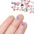 QUPIVA 60Pcs Mini Resin Butterflies, Miniature Dollhouse Accessories Tiny Butterflies for Crafts, Mini Resin Animals