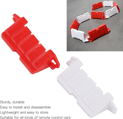 Oumefar RC Drifting Race Track Barrier - 120PCS Roadblocks for Remote Control Car DIY Racing Track