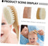 Set Baby Hair Wash Brush Soft Wool Sink Bath Bathing Tool Wooden Comb for Newborn