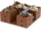 WW2 Battlefield Left Corner Military Block Set, 200PCS, Suitable for MOC Military Secondary Creation