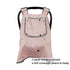ICOPUCA Car Seat Covers for Babies, Muslin Carseat Cover Girls, Lightweight Canopy with Window (Pink Crown)