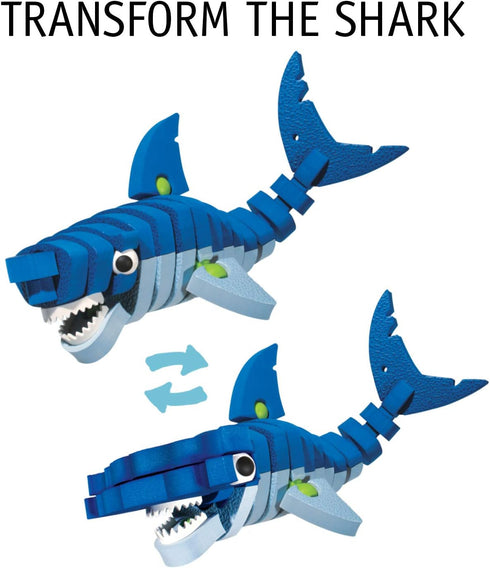 Bloco Toys 235 Pieces - Marines Creatures STEM Toy, DIY Educational Building Construction Set