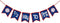 Felt Half Way To First Baseball Banner, Decorations for Half Birthday Party
