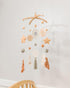 Handcrafted Willow Leaf Ceiling Decor for Nursery - Earthy Tones