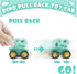 16Pcs Dinosaur Pull Back Cars Set for Kids, Mini Dinosaur Party Favors, Goodie Bag Stuffers, Classroom Prizes