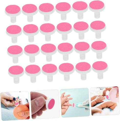 EPIGEIST 24Pcs Trimmer Electric Nail Replacement Pads for Safe Sandpaper Nail Grinding Heads Compatible with Electric