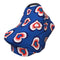Schgap Hearts Car Seat Cover for Baby, Soft Stroller Cover Nursing Cover Breastfeeding