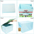 Livememory Toy Cars Garage Box, 2 in 1 Storage Box with Speed Roads for Car Toys, Sky Blue