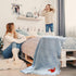 Fastasticdeals Nursery Bedding Baby Blankets for Boys & Girls Kids Red Dinosaur Cotton